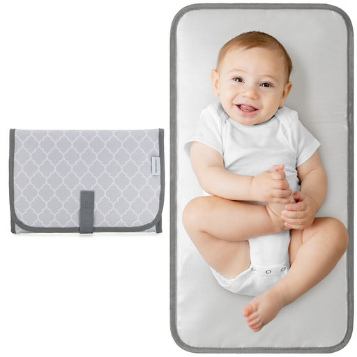 Compact Changing Pad by Comfy Cubs - Grey Pattern Compact Changing Pads Comfy Cubs