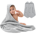 Baby Hooded Towels in Heather Blue Pack Of 2 Hooded Towels Comfy Cubs