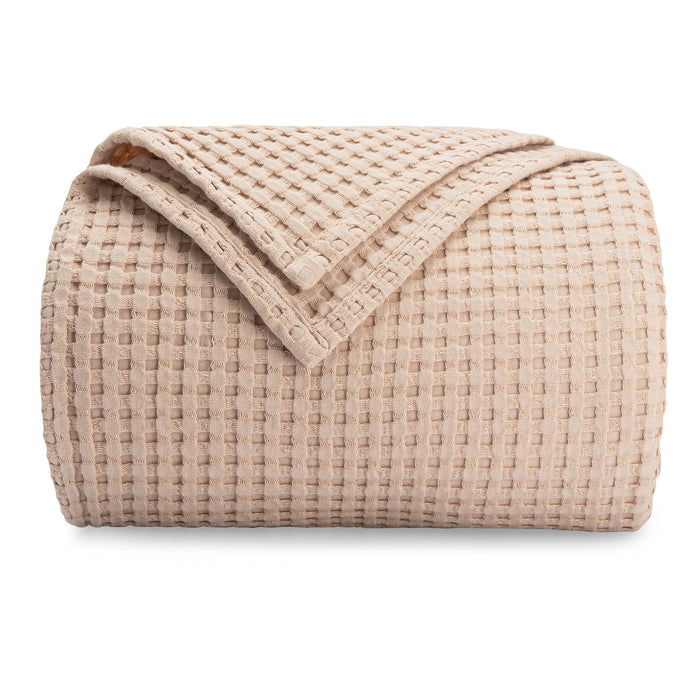 Adult Waffle Blankets by Comfy Cubs in Blush Waffle Comfy Cubs