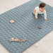Play Mat with Non-Slip Bottom - Pacific Blue Rectangle - 48" x 72" Comfy Cubs