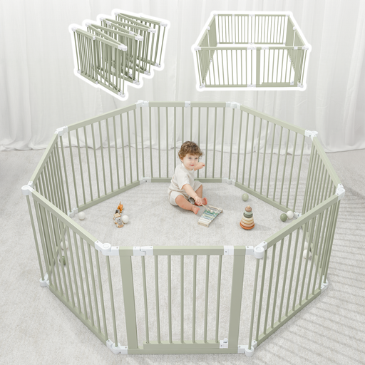 Playpen for Toddler and Babies by Comfy Cubs in Sage Playpen Comfy Cubs