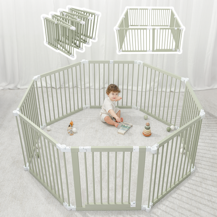 Playpen for Toddler and Babies by Comfy Cubs in Sage Playpen Comfy Cubs