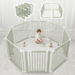 Playpen for Toddler and Babies by Comfy Cubs in Sage Playpen Comfy Cubs