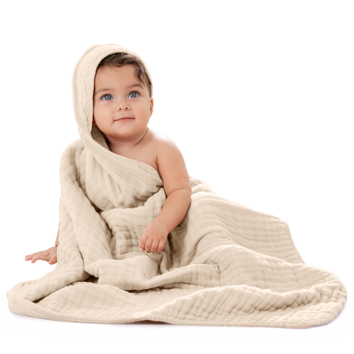 Baby Hooded Towels by Comfy Cubs - Sand Pack Of 1 Hooded Towels Comfy Cubs