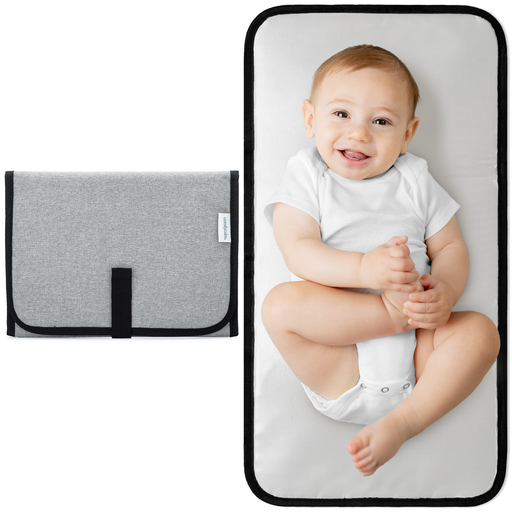 Compact Changing Pad by Comfy Cubs - Solid Grey Compact Changing Pads Comfy Cubs
