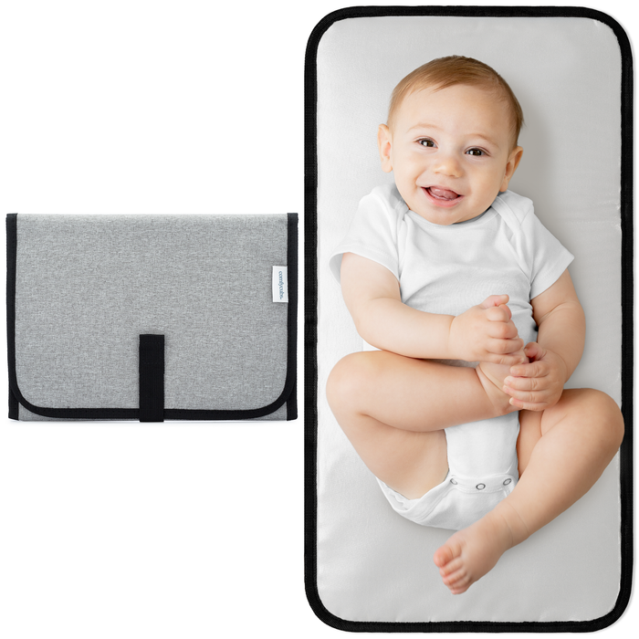Compact Changing Pad by Comfy Cubs - Solid Grey Compact Changing Pads Comfy Cubs