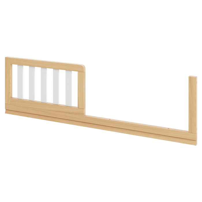 Crib Conversion Kit - White Bars with Natural Wood Frame Crib Conversion Kit Comfy Cubs