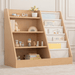 Kids Bookshelf - Wood Book Shelves Comfy Cubs