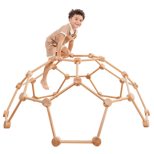 Wooden Climber for Kids by Comfy Cubs (Natural Wood) Comfy Cubs