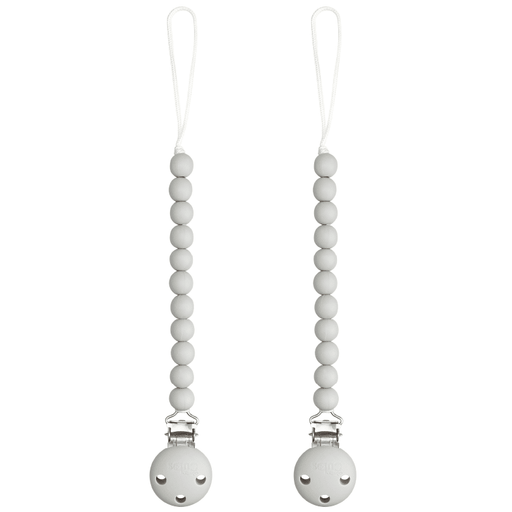 Pacifier Clips, 2 Pack by Comfy Cubs - Grey Pacifier Clips & Holders Comfy Cubs