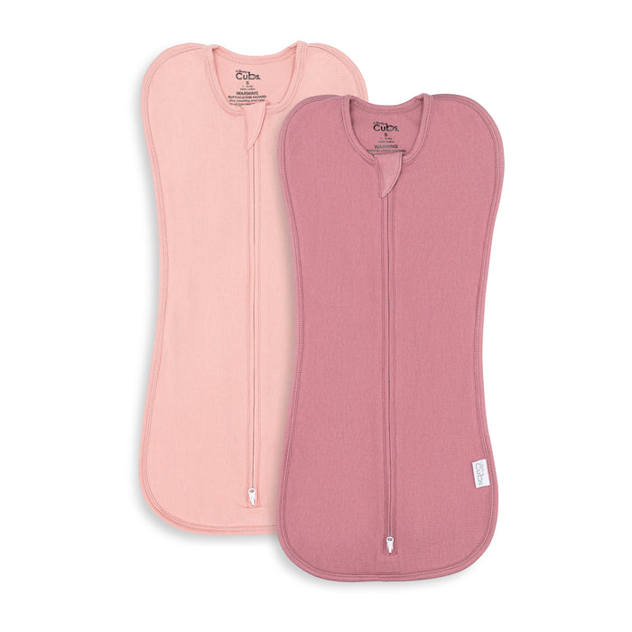 Easy Zipper Swaddle Blankets by Comfy Cubs - Blush, Mauve Swaddles Comfy Cubs