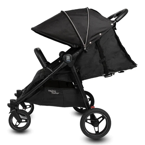 double stroller with extendable hood Valco Baby Slim Twin SE Sport Stroller Night