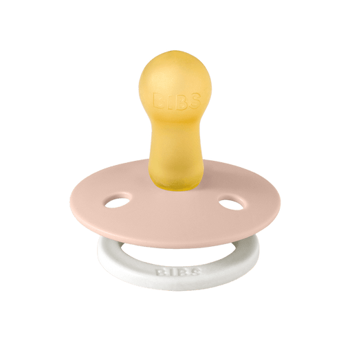 BIBS PACIFIER COLOUR 2 PACK - ROUND / NATURAL RUBBER LATEX PACIFIER BIBS