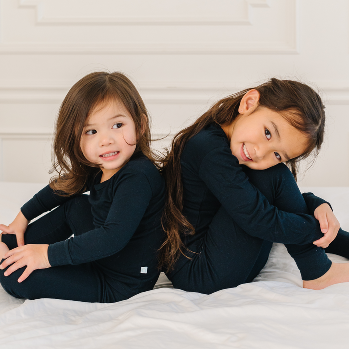 Toddler/Kids Bamboo Pajamas - Midnight Black Pajamas Dreamland Baby
