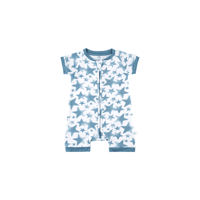 Baby Short-Sleeve Bamboo Romper Pajamas Dreamland Baby