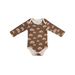 Baby Long-Sleeve Bamboo Bodysuit Coffee Rainbow Pajamas Dreamland Baby