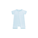 Baby Short-Sleeve Bamboo Romper Delicate Blue Stripe Pajamas Dreamland Baby