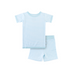 Toddler Short-Sleeve Bamboo Pajamas Delicate Blue Stripe Pajamas Dreamland Baby
