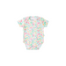 Baby Short-Sleeve Bamboo Bodysuit Floral Pajamas Dreamland Baby