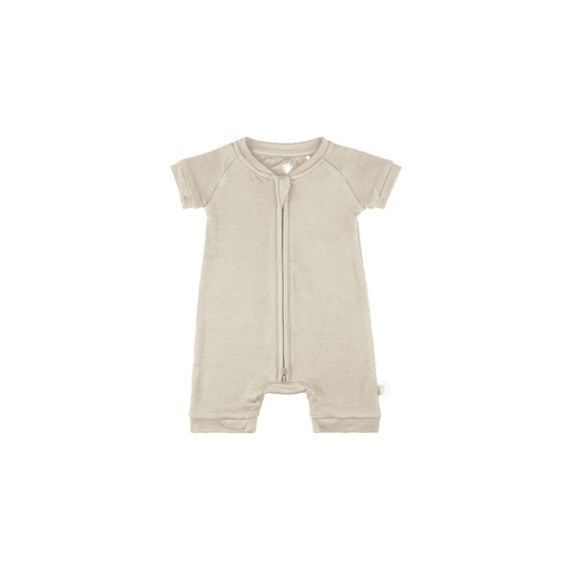 Baby Short-Sleeve Bamboo Romper Oat Pajamas Dreamland Baby