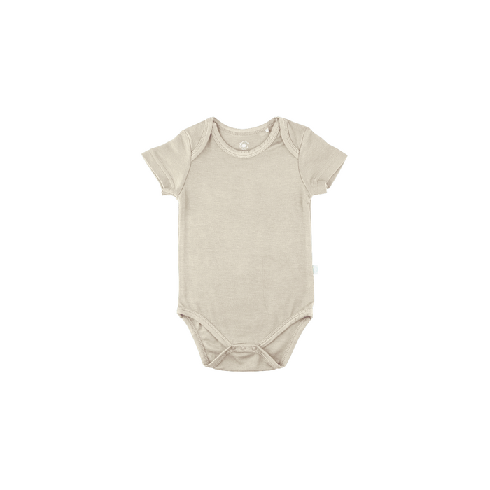 Baby Short-Sleeve Bamboo Bodysuit Oat Pajamas Dreamland Baby