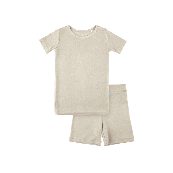 Toddler Short-Sleeve Bamboo Pajamas Oat Pajamas Dreamland Baby