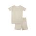Toddler Short-Sleeve Bamboo Pajamas Oat Pajamas Dreamland Baby