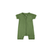 Baby Short-Sleeve Bamboo Romper Olive Pajamas Dreamland Baby