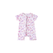 Baby Short-Sleeve Bamboo Romper Dino Pink Pajamas Dreamland Baby