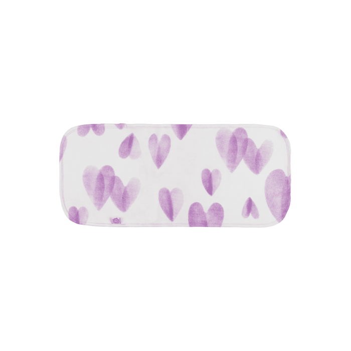 Dream Burp Cloth Lavender Hearts Accessories Dreamland Baby