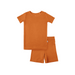 Toddler Short-Sleeve Bamboo Pajamas Rust Pajamas Dreamland Baby