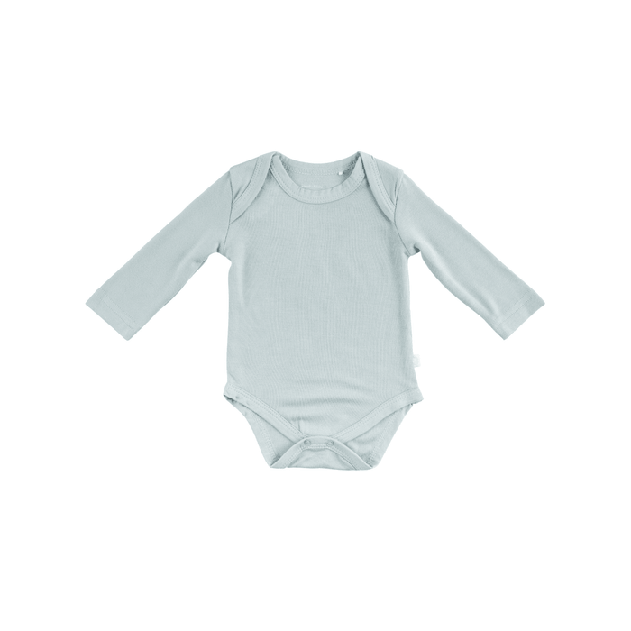 Baby Long-Sleeve Bamboo Bodysuit Slate Pajamas Dreamland Baby