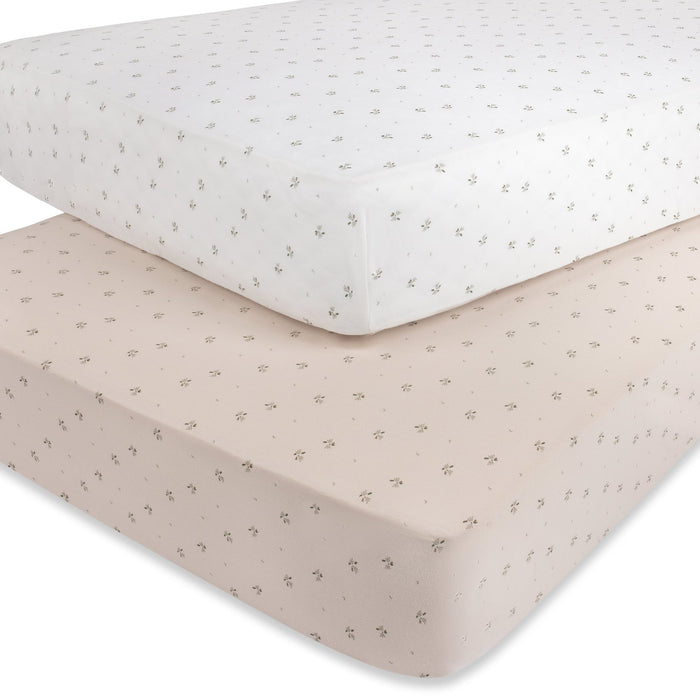AURORA BY ELY`S & CO. 2 PACK CRIB SHEET