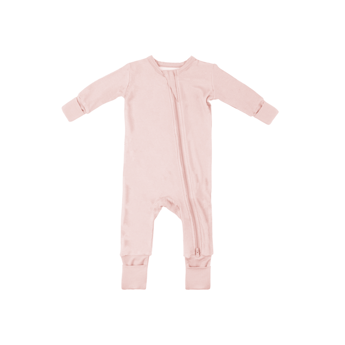 Baby Bamboo Pajamas w/ DreamCuffs® Seashell Pink Pajamas Dreamland Baby