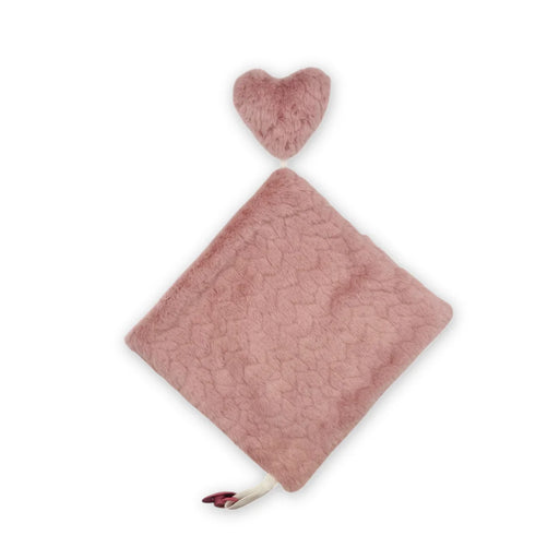RITZ BABY FUZZY BLANKET SOLID STRIPE/SOLID DESIGN LOVEY . MAUVE BLANKETS RITZ