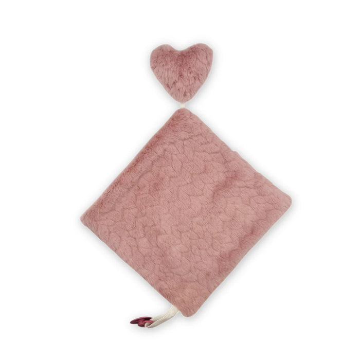 RITZ BABY FUZZY BLANKET SOLID STRIPE/SOLID DESIGN LOVEY . MAUVE BLANKETS RITZ