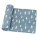 Muslin Swaddle Blanket, 1 Pack by Comfy Cubs - Blue Raindrops Swaddles Comfy Cubs