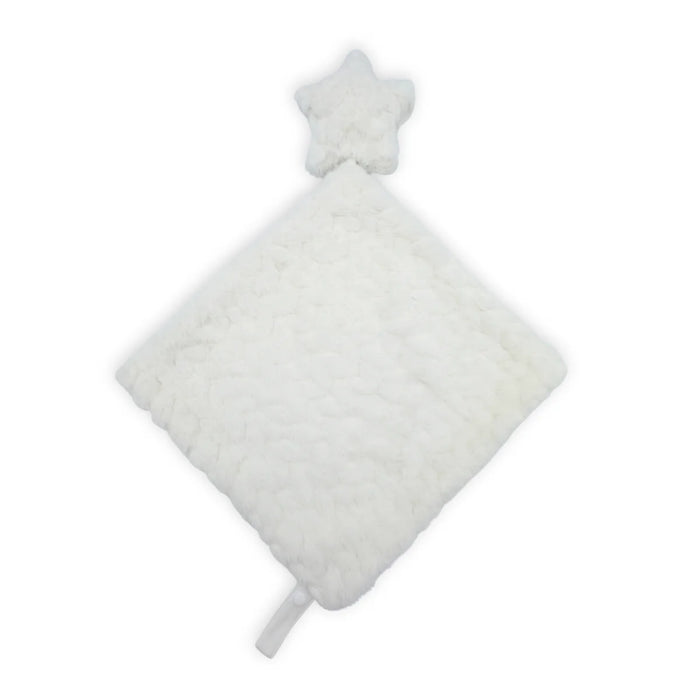 RITZ BABY FUZZY BLANKET SOLID STRIPE/SOLID DESIGN LOVEY . OFF WHITE BLANKETS RITZ
