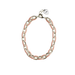 PICKY PINK AND SILVER PLATED LINK BRACELET . BRACELET PICKY