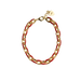 PICKY ENAMEL RED AND GOLD LINK BRACELET . BRACELET PICKY