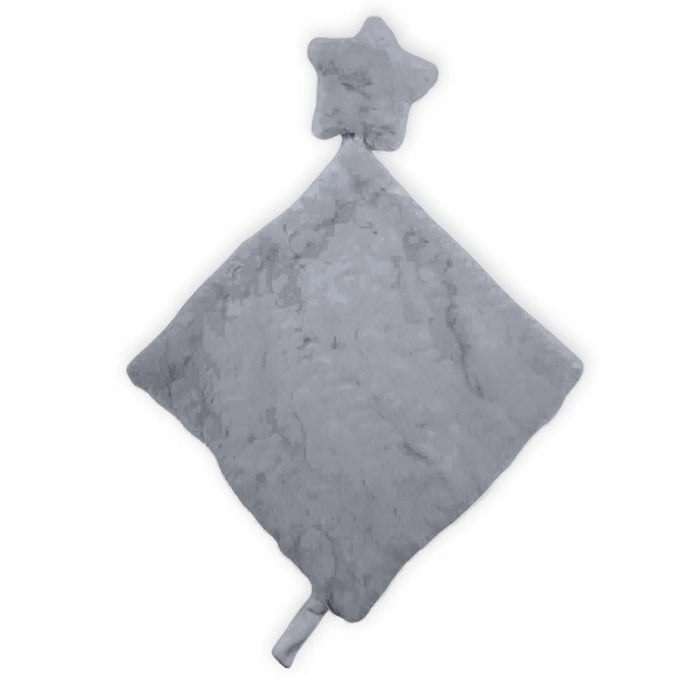 RITZ BABY FUZZY BLANKET CABLE DESIGN/VELOUR BACK LOVEY . GREY BLANKETS RITZ