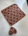 RITZ BABY FUZZY BLANKET LV PRINT LOVEY . PINK BLANKETS RITZ