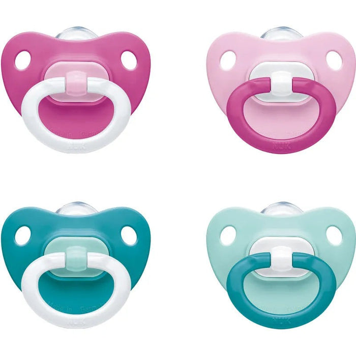 NUK NUK PACIFIER JUICY SILICONE, 0-6 MONTHS, 2 PAC