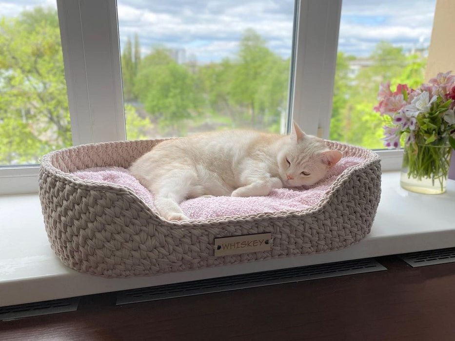 Personalized Cotton Pet Bed Pet Bed Anzy Home