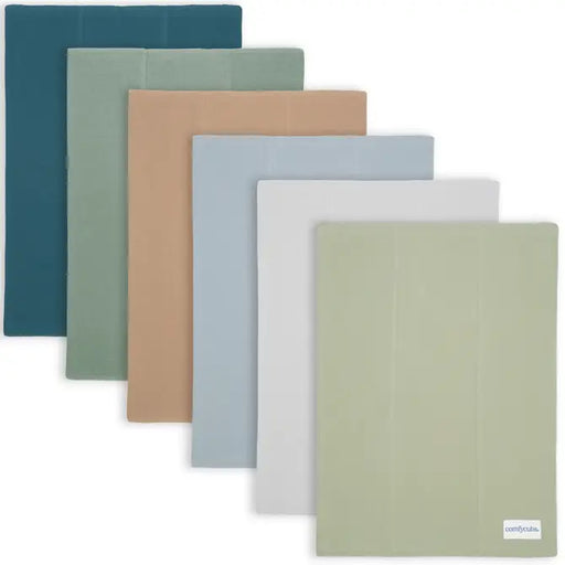 Cotton Burp Cloths by Comfy Cubs - Multi-Boy 6 Pack Cotton Burp Cloths Comfy Cubs