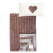 RITZ BABY FUZZY BLANKET MELANGE SHADED STRIPY . MAUVE BLANKETS RITZ