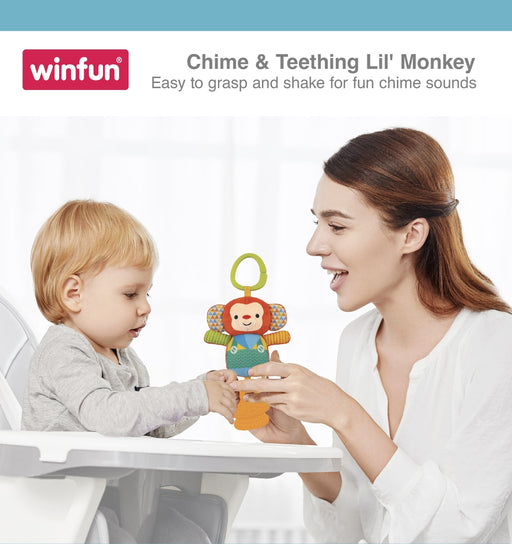 WINFUN CHIME & TEETHING LIL` MONKEY RATTLES WINFUN
