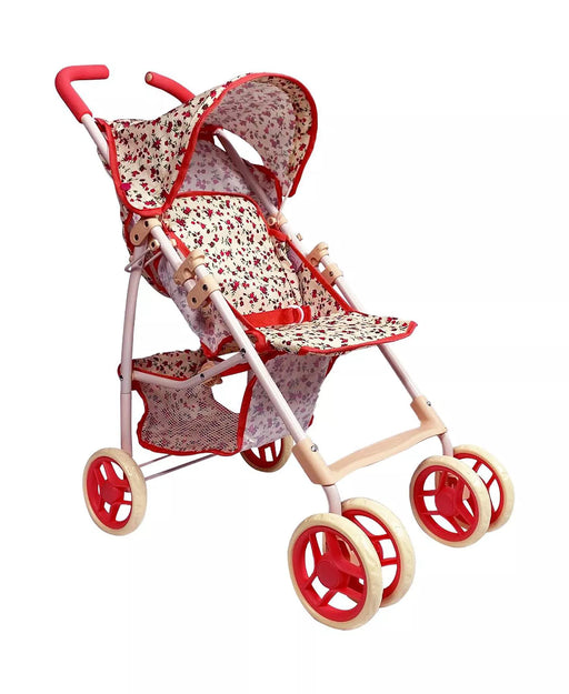 THE NEW YORK DOLL COLLECTION DOLL STROLLER - FLORAL DOLL THE NEW YORK DOLL COLLECTION