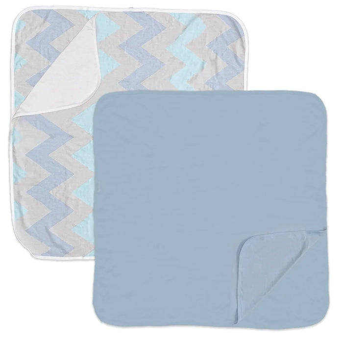 RECEIVING BLANKETS 2PK BLUE