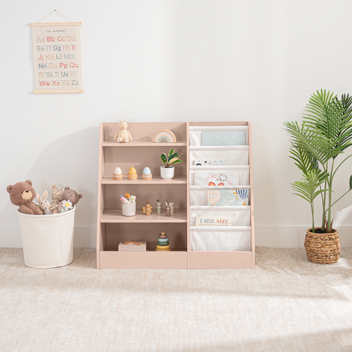 Kids Bookshelf - Blush Book Shelves Comfy Cubs